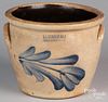 Pennsylvania stoneware crock, 19th c., impressed L