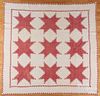 Pennsylvania patchwork feathered star quilt, 19th