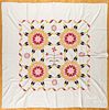 Unusual Pennsylvania patchwork touching star quilt