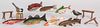 Seven contemporary carved and painted fish decoys,