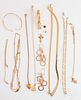 Group of 14K gold jewelry, 25.6 dwt.