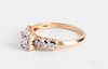 14K gold and diamond engagement ring