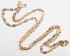 18K gold necklace with plated clasp, 5.6 dwt.