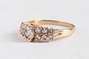 14K gold and diamond ring, 2.3 dwt., size - 9.