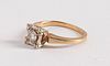 14K gold and diamond ring, 2.3 dwt., size - 6 1/2.