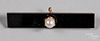 Tiffany & Co. 14K gold, onyx, and pearl pin