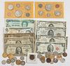 US and foreign coins and currency