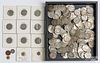 Silver coins and a group of miscellaneous coins