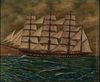 Nautical Ship 20th c. Oil on Canvas Painting