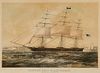Currier & Ives "Clipper Ship Nightingale" Print