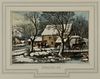 Currier & Ives "Frozen Up" Print