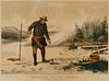Currier & Ives "Am. Winter Sports: Trout Fishing"
