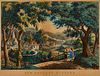 Currier & Ives "New England Scenery" Print