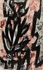 Ward Lockwood "Black and Coral" Abstract Painting