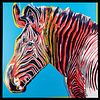 After Andy Warhol Zebra Endangered Species Print