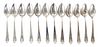(12) Madam Jumel Whiting Sterling Spoons 16 OZT