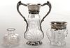 Three Brilliant Period Brilliant Period Cut Glass Vases
