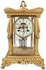 Ornate Gilt Bronze Waterbury Regulator Clock