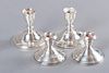 Weighted Sterling Candlesticks, Two (2) Pair