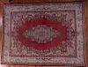 Antique Signed Iranian Isfahan 10'6" x 14' Rug