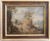Old Master Flemish landscape Teniers style