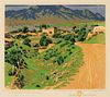 Gustave Baumann, Ranchos de Taos, 1948