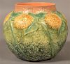 Roseville Sunflower Pattern Art Pottery Vase.