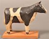 Folk Art Holstein Cow by W. Gottshall, 1984.