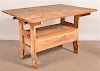 PA 19th Century Softwood Pin-top Bench Table.
