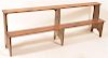 Antique Softwood Two Tier Bucket Bench.