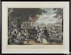 After Chapman, pair of color engraved Centennial scenes, titled The Day We Celebrate
