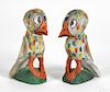 Carl Snavely (Lancaster, Pennsylvania 1915-1983), pair of carved and painted eaglets, initialed