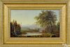 Russell Smith (American 1812-1896), oil on canvas landscape, initialed lower right, 8'' x 14''.