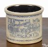 New York souvenir crock, inscribed Columbian Exposition, 1893 on one side