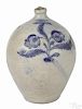 New York stoneware jug, ca. 1830, impressed G. Lent Lansingburgh
