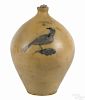 New York stoneware jug, ca. 1830, impressed I. Seymour Troy, Factory