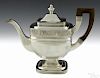 American coin silver teapot, ca. 1820, with an acorn vine band, 8 3/4'' h., 26.2 ozt.