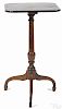 New England Federal tiger maple candlestand, early 19th c., 27'' h., 15'' w.