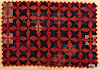 Pennsylvania pineapple log cabin youth quilt, ca. 1860, 66'' x 46''.
