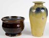 Stoneware Vase and Bowl