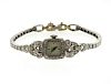 1950s Hamilton Platinum Diamond Watch Bracelet