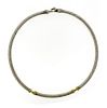 David Yurman 14K Gold Sterling Silver Cable Collar Necklace
