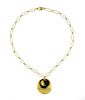 Tiffany &amp; Co. Elsa Peretti 18K Gold Round Pendant Necklace