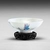 Chinese Bowl Decorated with Calligraphed Poem 