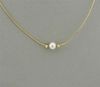 Mikimoto Morning Dew 18K Gold Pearl Diamond Wire Necklace