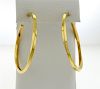 Tiffany &amp; Co. 18k Gold Twisted Large Hoop Earrings