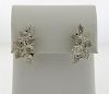 Impressive Platinum 6.00ctw Diamond Cluster Earrings