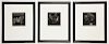 3 Mario Avati (1921-2009) Framed Mezzotints