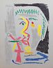 Style of Pablo Picasso: Buste d' Homme a la Cigarette II
