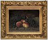 French School (19th c.) Still Life with Peaches and Grapes